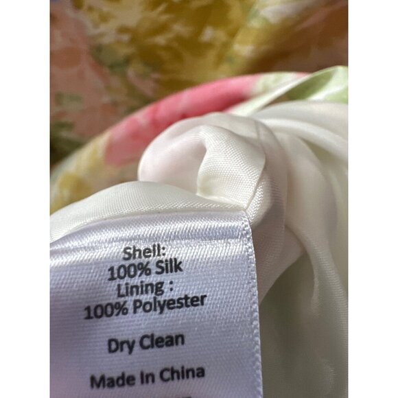 Talbots 20WP Silk Floral Dress Women’s Elegant Spring Summer Cottagecore Chic - Picture 5 of 11